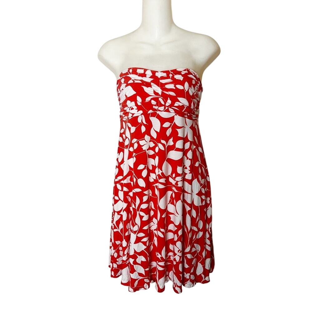 Cosabella Strapless Mini Dress Italy Size Medium Red Resort Travel